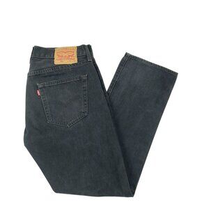Levi's 501 Jeans Men's 32x29 Black Straight Legs Button Fly Denim Classic